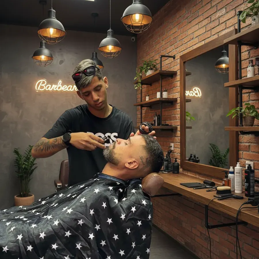 Corte de cabelo na Black Lion Barbearia