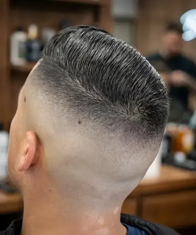 Corte navalhado na Black Lion Barbearia